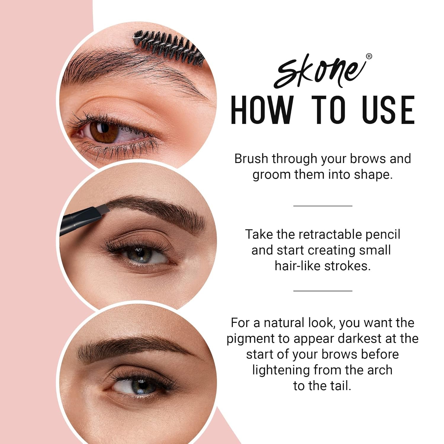 Cosmetics the Original Brow Wand Eyebrow Pencil with Brush - Dual-Sided Retractable Waterproof Long-Lasting Brown Eye Brow Pencils for Women with Sleek Eyebrows - Chocolate for Brunettes