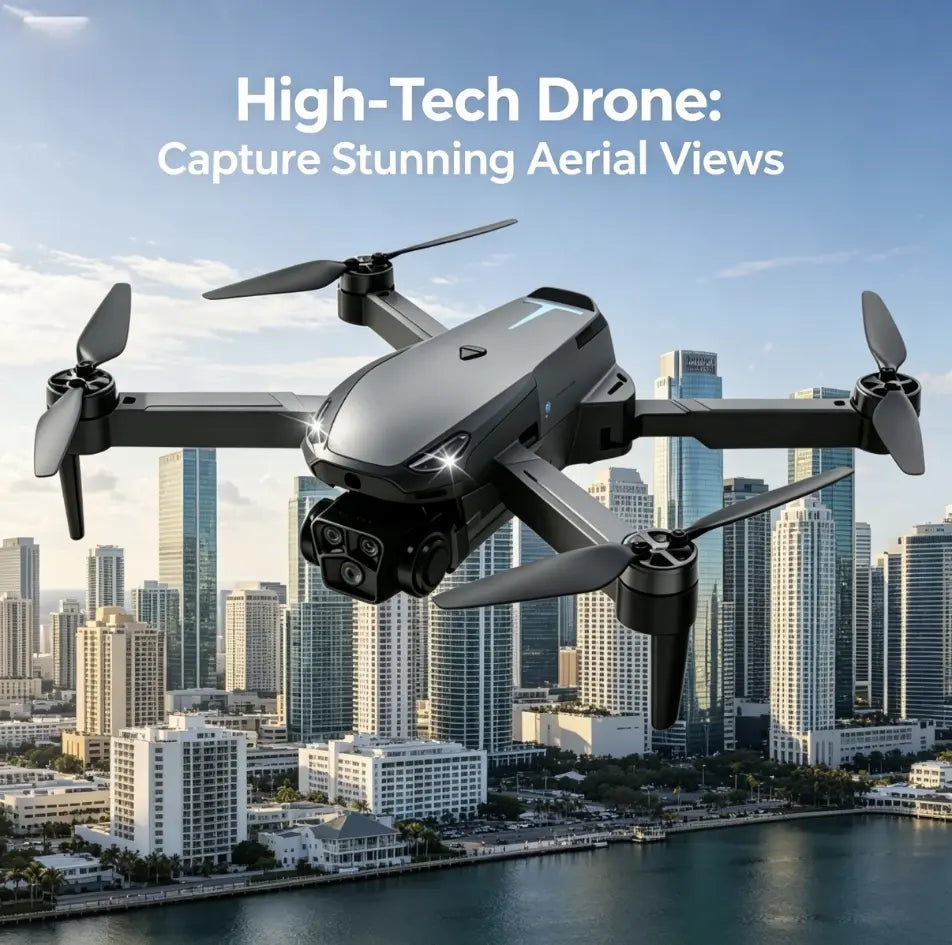 2026 Foldable Aerial Drone M8 Pro with 4K UHD EIS Anti-Shake Camera, GPS Precise Positioning System, 5G Wifi FPV Real-Time Transmission, Intelligent Obstacle Avoidance, Auto Return, 360° Stunt Roll, 2 Batteries for Adults Beginners Aerial Photography