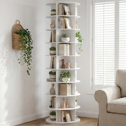 【Deals for You Days】Rotating Shoe Rack Tower, Spinning Shoe Display Lazy Susan, Revolving 360 Shoe Rack Storage round Carousel, Vertical Handbag Rotate Shoes Closet Organization