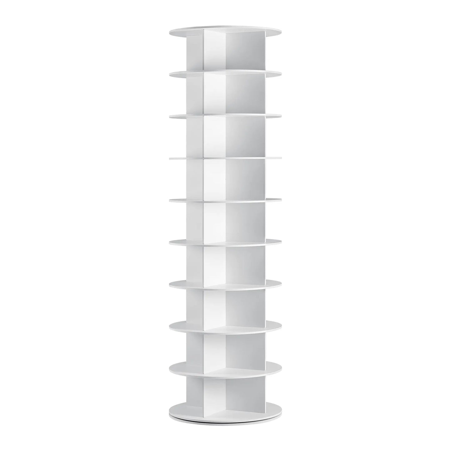 【Deals for You Days】Rotating Shoe Rack Tower, Spinning Shoe Display Lazy Susan, Revolving 360 Shoe Rack Storage round Carousel, Vertical Handbag Rotate Shoes Closet Organization
