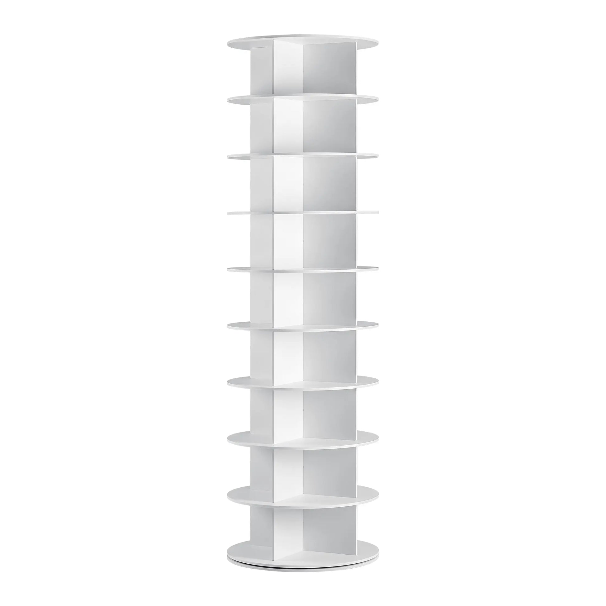 【Deals for You Days】Rotating Shoe Rack Tower, Spinning Shoe Display Lazy Susan, Revolving 360 Shoe Rack Storage round Carousel, Vertical Handbag Rotate Shoes Closet Organization