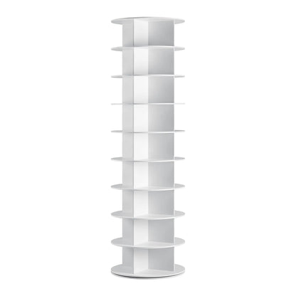【Deals for You Days】Rotating Shoe Rack Tower, Spinning Shoe Display Lazy Susan, Revolving 360 Shoe Rack Storage round Carousel, Vertical Handbag Rotate Shoes Closet Organization
