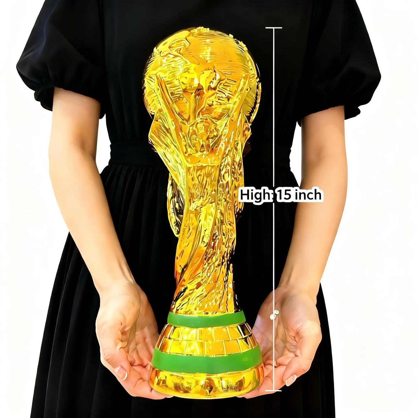 Premium Gold Trophy Collection – Luxury Championship Style Award Cup, Elegant Sports-Inspired Display Trophy for Competition, Celebration, Office Decor & Gift