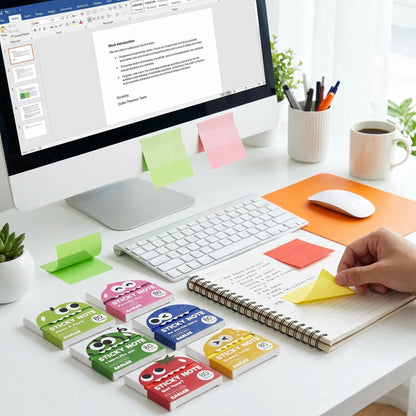 12 Boxes of Transparent Pull-Out Sticky Notes, (960 Sheets Total) - Office & School Supply, Strong Adhesion, No Residue, 50 Reuses per Sheet, Suitable for Office Work, Study