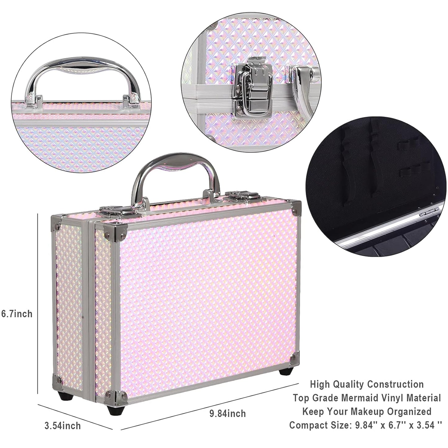 Makeup Kit for Girls and Women - Full Starter Cosmetics Set with Eye Shadow Palette, Blush, Lip Gloss, Lip & Eye Pencil and Mirror