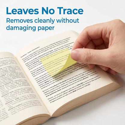12 Boxes of Transparent Pull-Out Sticky Notes, (960 Sheets Total) - Office & School Supply, Strong Adhesion, No Residue, 50 Reuses per Sheet, Suitable for Office Work, Study
