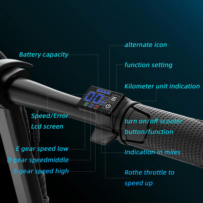 500W Electric Scooter for Adults with Seat, 48V 10.4Ah Battery, Top Speed 22 Mph, Driving Range 21-27 Miles,Pet-Friendly Design with Rear Basket Scooters