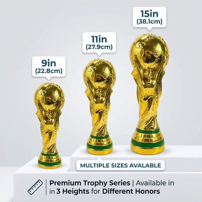 Premium Gold Trophy Collection – Luxury Championship Style Award Cup, Elegant Sports-Inspired Display Trophy for Competition, Celebration, Office Decor & Gift