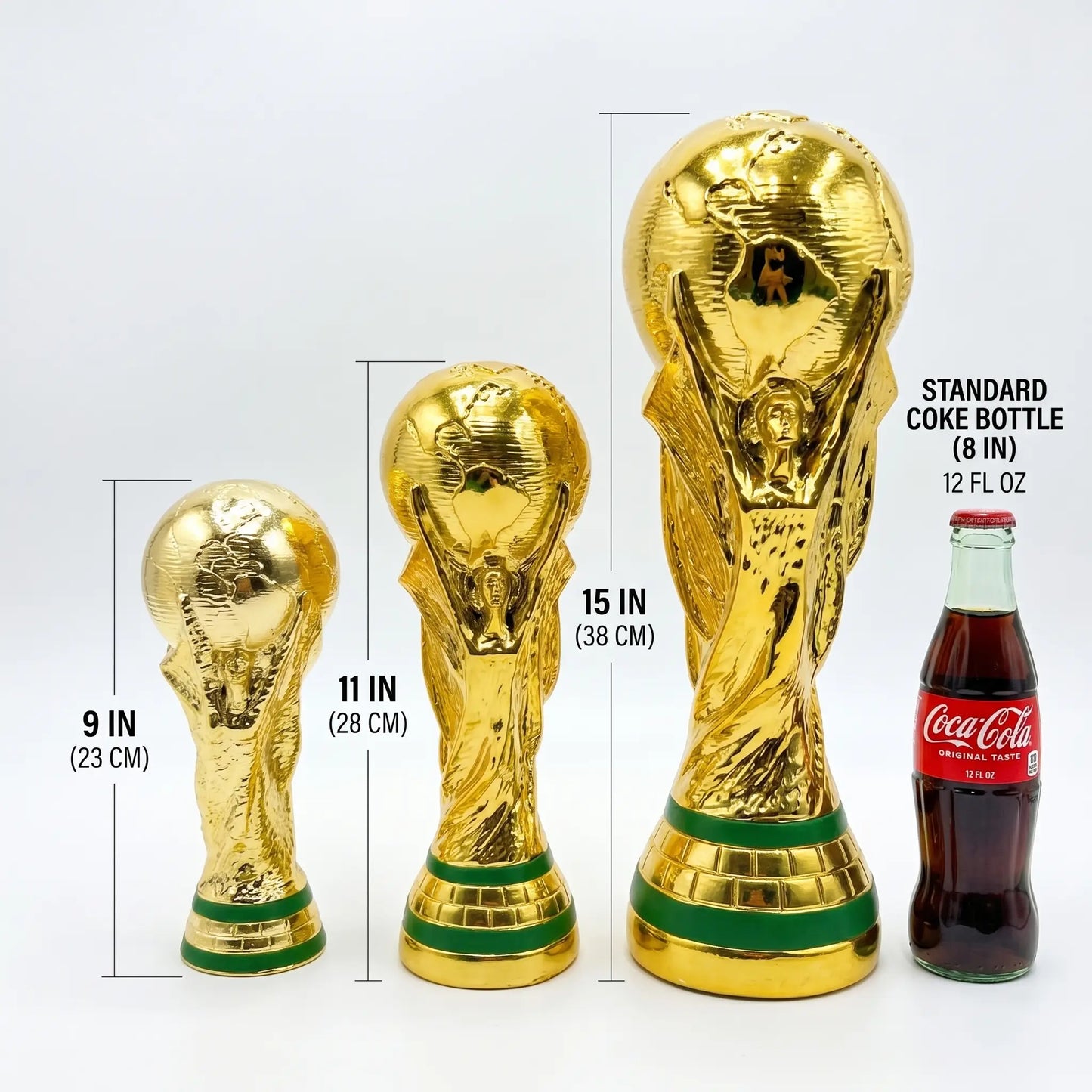 Premium Gold Trophy Collection – Luxury Championship Style Award Cup, Elegant Sports-Inspired Display Trophy for Competition, Celebration, Office Decor & Gift