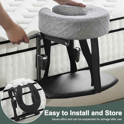 Massage Headrest for Bed, Adjustable Headrest Face Pillow Cradle & Face Cushion Support Bracket, Portable Massage Table Kit for Sleeping Mattress, Face down Pillow after Eye Surgery