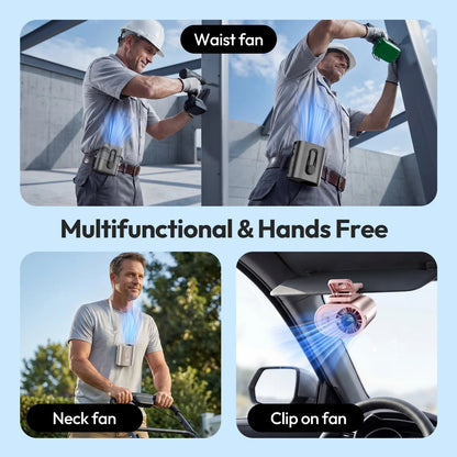 [100 Speed Turbo] GAIATOP Portable Clip-On Fan, 15000RPM Powerful Hands-Free Personal Fan, Practical Outdoor Gift Summerwins